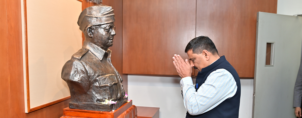 All-Party Parliamentary Delegation, led by Hon’ble MP Mr. Sanjay Kumar Jha, pays tribute to Netaji Subhas Chandra Bose in Malaysia.